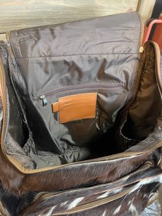 This backpack is HUGE!! it’s perfect for a diaper bag or your airport travel bag! It has a ton of room and so many pockets making this the perfect useful bag for traveling or making sure you have everything for your kiddos! Backpack measures approximately 13” x 18” x 17” Genuine cowhide 2 front pockets, side pocket on each side both inside and outside. Card slots & zipper pocket on the inside as well! LAST PICTURE IS FOR SIZE REFERENCE ON We show the EXACT hide here so you know what you’re getti Travel Diaper Bag With Zipper Pocket, Brown Standard Backpack Diaper Bag, Brown Standard Backpack Diaper Bag For On-the-go, Brown Diaper Bag Backpack For Travel, Travel Satchel Diaper Bag With Zipper Pocket, Travel Diaper Satchel With Zipper Pocket, Travel Diaper Bag Satchel With Zipper Pocket, Brown Diaper Bag Backpack For On-the-go, Backpack Diaper Bag With Zipper Pocket