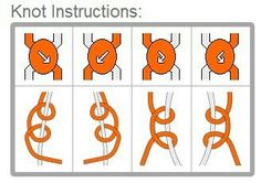 the instructions for how to draw an origami snake with orange and white lines