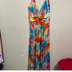 Reposhing This Item I Purchased From @Denisecarr955. Got It To Wear To A Wedding But It Didn't Fit Me Right. Never Worn. Only Tried On. Super Flowy And Silky. Gorgeous Colors. Has A Sexy Low-Cut Neckline And Two Slits In The Front That Go Pretty High Up. I'm 5'5" And With 3" Heels It Was Still Touching The Floor. I Didn't Have Time To Hem It. So So Pretty Though! Questions? Leave A Comment Below! Artistic Multicolor Dresses For Spring, Artistic Multicolor Floral Print Dress, Flowy Multicolor Maxi Dress With Abstract Print, Artistic Multicolor Beach Dress, Rainbow Painting, Fashion Nova Dress, Low Cut, Xl Dress, Painting Patterns