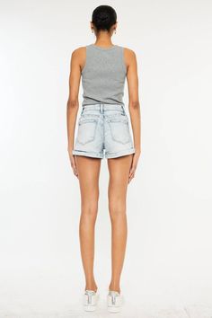 Kan Can High Rise Denim Shorts Elevate your denim game with our High Rise Mom Denim Shorts! These light stone wash shorts feature a stretch denim material for ultimate comfort. The side contrast panel adds a trendy touch. Zip fly closure. Perfect for any casual look! RISE 11" INSEAM 3" (W 1” SINGLE FOLD) IN SIZE M 8 2% COTTON, 12% RAYON, 5% POLYESTER, 1% SPANDEX Light Wash High Rise Washed Shorts, Trendy Light Wash Shorts, Light Wash Stretch High Rise Shorts, High Rise Light Wash Stretch Shorts, High Rise Stretch Light Wash Shorts, Mom Denim, Painted Hats, Silver Chain For Men, Buckles Fashion