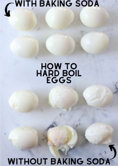 how to make hard boiled eggs without baking soda