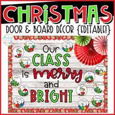 christmas door and board decor printables