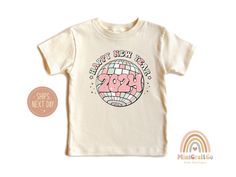 Get your little one ready to groove into the New Year with our Happy New Year 2024 Shirt, a delightful and sparkling addition to their festive wardrobe. Featuring a vibrant disco ball Xmas design, this shirt encapsulates the spirit of celebration and joy, making it the perfect choice for toddlers and kids who love to shine and dance. Whether they're ringing in the New Year, enjoying the holiday season, or simply spreading cheer, our Happy New Year 2024 Shirt is sure to become their favorite go-to option for adding a dash of glitz and glam to their festive look. Handmade 100% cotton items How to order: Please select size & style from the drop down menu, select quantity If there is personalization box available(for certain listings) Add your personalization Add to cart If you are ordering mu Xmas Design, Nephew Birthday, Christmas Shirts For Kids, Happy New Year 2024, Christmas Kids, Xmas Shirts, Kids Graphic Tees, Year 2024, Glitz And Glam