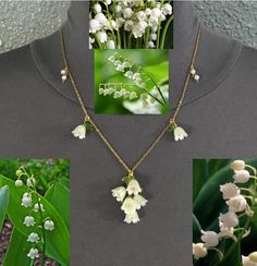 lily of the valley necklaces and pendants