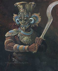 Warrior Paint, Devil Mask, Aztec Art, Painting Gallery, Wildlife Art, Ancient Art, Indian Art, Dungeons And Dragons