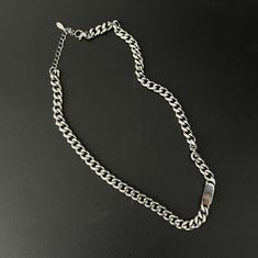 Type: AccessoriesMaterial: Titanium steelNecklacelength: 45 cm ( 17.7 inches )Extension chain:5 cm ( 2.0 inches ) Metal Necklace, Steel Necklace, Modern Fashion, Necklace Lengths, Chain Necklace, Chain