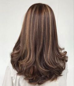 Blowout Look, Burgundy Highlights, Winter Hair Colors, Brown Hair Shades, Hair Inspiration Long