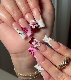 Bloom where you are planted! 🌺🌸 These floral nails featuring a blend of soft colors and gold accents create a sophisticated look. A must-have for a touch of elegance and charm! Whether you're looking for a unique 2nd anniversary gift, a stylish 25th birthday gift, or spirited Christmas nails, our handcrafted press-on nails are the ideal choice. Our use of hand painted gel art and nail wraps bring beauty and convenience together. They make a thoughtful godmother gift or a lovely sister-in-law g Pink And Maroon Nails, Nails Mothers Day, Mothers Day Nails, Bridal Shower Nails, Nessa Nails, Shower Nails, Nails Bridal, Nails Birthday, 3d Flower Nails