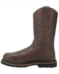 Laredo Men's Rake Western Work Boots - Soft Toe, Brown Western Style Safety Work Boots With Round Toe, Western Style Insulated Work Boots For Outdoor, Western Insulated Work Boots For Outdoor Work, Leather Slip-resistant Work Boots With Snip Toe, Western Style Brown Work Boots For Safety, Leather Work Boots With Slip-resistant Snip Toe, Western Leather Insulated Work Boots, Western Style Insulated Leather Work Boots, Western Style Brown Insulated Work Boots