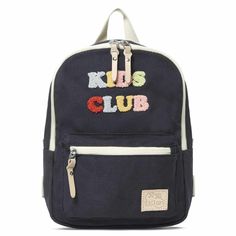 Navy Backpack With Colorful Felt Letters Super Cute! Casual Blue Bags, Navy Backpack For Back To School, Casual Backpack For Playtime, Casual Backpack For Daycare And Back To School, Casual Backpack For Daycare And End Of School Year, Navy Backpack, Small Duffle Bag, Preschool Backpack, Sequin Backpack