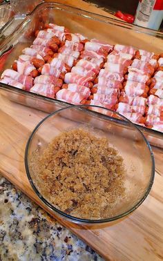 the food is ready to be cooked in the oven and put into the casserole dish