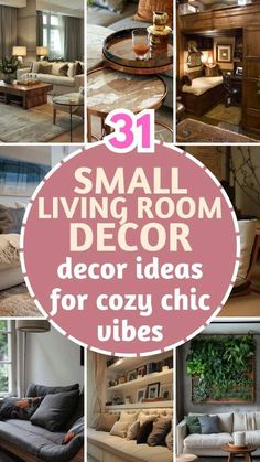 small living room decor ideas for cozy chic vibes