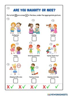 a worksheet for children to learn how to use the correct words