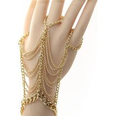 -Item-- Trendy Layered Slave Bracelet With Ring(1 Pc) -Material-- High Quality Electroplated Alloy Chain -Adjustable Range Of Wrist-- 5.9 Inch-8.66 Inch -Great Gift-- Vintage Finger Chain Link Bracelet, Stylish And Chic, It's A Good Choice For Halloween, Wedding, Cosplay Party, Christmas, Themed Party, Thanksgiving Or Graduation -100% Brand New And 90 Days Money Back -Unit Count: 1.0 -Chain Type: Link Chain Jewelry Maintenanceplease Wipe The Accessory Clean Soft Cloth;Please Take Off Jewelry Bef Adjustable Alloy Chain Jewelry, Gold Alloy Body Jewelry Gift, Elegant Lariat Jewelry As Fashion Accessory, Jewelry With Adjustable Alloy Chain, Adjustable Bracelet Jewelry For Party, Gold-tone Chain Bracelets For Party, Bohemian Alloy Jewelry With Adjustable Chain, Party Jewelry With Gold Chain And Alloy Material, Bohemian Gold Alloy Bracelets