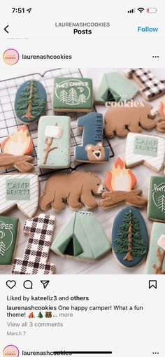 some cookies that are on top of a table