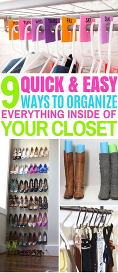 there are many different ways to organize your closet