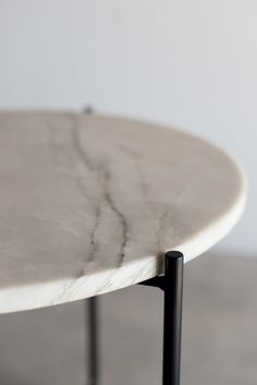 Sea pearl side table - steel legs with marble top Side Table Stone, Sea Pearl Quartzite, Croft House, Wall Decor Design, Sea Pearl, Marble Table, Sea Pearls, Order Here, Patio Table