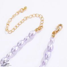 Bjux - Lavanda serie púrpura collar de perlas apiladas multi-tap delicada combinación de cadena Cross Chain, Delicate Chain, Lavender Purple, Chain Styles, Pearl Necklace, Lavender, Packaging, Chain, Purple