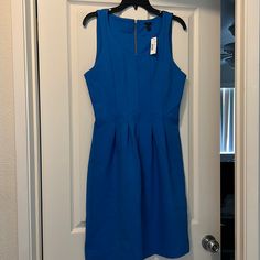 Bnwt J.Crew Blue Dress. Thicker Material. Zips Up The Back. Adorable Dress. Can Be Dressed Up Or Down. Blue Cotton Dress For Work, Blue Cotton Dresses For Work, Collared Shirt Dress, Ruffle Midi Dress, J Crew Dress, Striped Shirt Dress, Black White Dress, Striped Midi Dress, Cotton Midi Dress