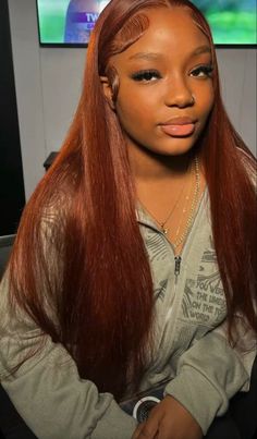 Pretty Hair Color, Hair Ponytail Styles, Auburn Hair, Hair Color For Black Hair