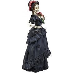 The Holiday Aisle® 2 Piece DOD Skeleton Lady Bride and Gentleman Groom Couple Set | Wayfair Lady Diva, Tuxedo With Tails, Bouquet Of Red Roses, Formal Tuxedo, Couple Set, Coke Cans, The Gentleman, Skeletal, Dress Gown