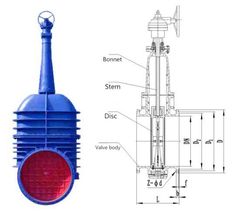 an image of a blue traffic light with measurements on the front and back sides, labeled in red