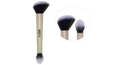 What it is: A dual-ended beauty brush that seamlessly buffs and blends for a quick, even, natural finish. Brush Formulation: All FormulasBrush Coverage: SheerBristle Type: SyntheticIngredient Callouts: It is cruelty-free. What Else You Need to Know: The smaller fluffy brush contains soft, gently rounded fibers which are designed to lightly buff under the eye. The larger brush is crafted with the same fluffy synthetic fibers, allowing the brush to glide smoothly over your skin, both leaving a soft-focus and streak free finish. The handle is aluminum; the bristles are nylon. | REFY Dual Ended Complexion Brush (26 g) | Sephora Beauty Brushes, Soft Focus, Synthetic Fiber, The Eye, Cruelty Free, Sephora, Your Skin, Need To Know, Skin