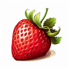 Strawberry Clipart in Chiaroscuro Art Style: Vector ARt, 4K, EPS, PNG Disco Strawberry, Painted Strawberries, Strawberry Pictures, Strawberry Clipart, Advertising Flyers, Chiaroscuro Art, Strawberry Art, Strawberry Roses, Architecture Construction