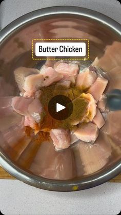 a video demonstrating how to make butter chicken