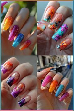 Easter Nails💅 Tie Dye Nails, Nail Shimmer, Animal Print Nails, Jelly Nails