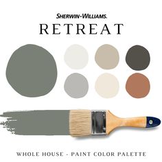 a paint brush with the words, sherylin williams's retreat