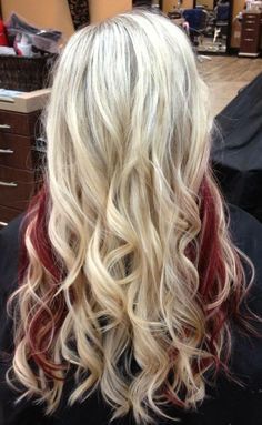 Peekaboo Highlights, Pink Blonde Hair, Beautiful Blonde Hair, Hair Color And Cut, Hair Envy, Blonde Bob, Great Hair, Blonde Hair Color, Hair Dos