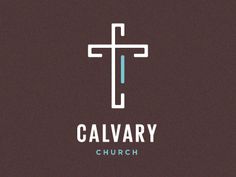 a cross with the word calvary on it in front of a brown background