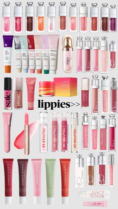 lippies 💕💕💕 Preppy Makeup, Makeup Bag Essentials, Sephora Skin Care, Skincare Inspiration, Eye Makeup Pictures, Pink Skin, Perfect Skin Care Routine, Makeup Needs, Skin Care Items