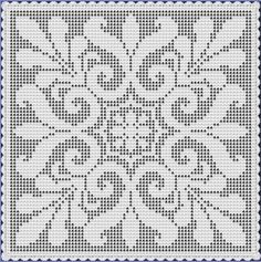 a cross stitch pattern that looks like it has been made in the shape of a snowflake