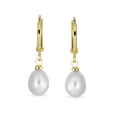 Solid yellow gold shines with a high polish and will not scratch or tarnish, and is naturally hypoallergenic, safe for sensitive ears. This fabulous fashion find makes a great gift for June birthdays, as it's the birthstone for that month. Pearl is not too small and not to large...just right for day or evening, casual and formal occasions. Classic Pear-shaped Gold Earrings, Gold Round Clip-on Earrings With Pearl Drop, Gold Dangle Earrings With Pearl Drop, Gold Round Pearl Drop Clip-on Earrings, Gold Teardrop Jewelry With Pearl Drop, Gold Pearl Drop Dangle Earrings, Classic Pearl Earrings With French Hook For Anniversary, Elegant Everyday Round Clip-on Earrings, Elegant Gold Plated Teardrop Clip-on Earrings