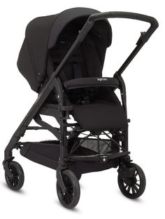 the buggy stroller is shown in purple