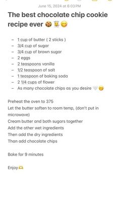 the best chocolate chip cookie recipe ever by person, via flick it up for grabs