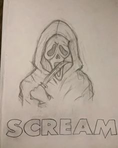 this is so old#scream#drawing#sketch Scream Drawing Ideas Easy, Goast Face Drawing, Halloween Drawings Ghost Face, Scary Halloween Drawings Sketches, Ghostface Sketch Easy, Monster Faces Drawings, Scary Sketch Ideas, Hallowen Draws Ideas, Scream Drawing Ideas