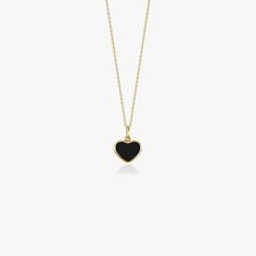 Our new dainty black heart pendants/necklaces. ★ Pendant/Necklace Details (You can order this design as only a pendant or as a necklace)• Gold Karat: 14K Solid Gold (All pieces are made with real 14k solid gold, and stamped for authenticity)• Available Gold Color: Yellow Gold (white gold, and rose gold are available upon request)• Heart Dimensions: 9.3 mm by 9.0 mm (without the bail)• Bail opening is 3.6 mm Black Sterling Silver Heart Necklace, Dainty Black 14k Gold Necklace, Minimalist Black 14k Gold Necklace, Black Heart Charm Pendant Jewelry, Black Pendant Jewelry With Heart Charm, Elegant Black Necklace With Heart Charm, Minimalist Black Heart Necklace For Valentine's Day, Minimalist Black Heart Charm Necklace, Minimalist Black Heart Necklace