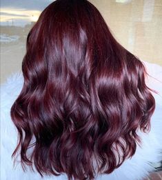 Reddish Maroon Hair, Bellami Mulberry Wine Hair, Reddish Black Hair Color, Hair Color For Winter Palette, Short Dark Red Hair Burgundy, Maroon Hair Burgundy Wine, Deep Wine Hair Color, Reddish Black Hair, Cherry Wine Hair Color