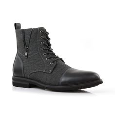 PRICES MAY VARY. SUGGESTED FIT: 1/2 Size Smaller Than Your Current Shoe Size. SPECIFICATIONS: Made With Top Tier Hand Crafted Durable Synthetic Leather For Extra Comfort, Durability, and Water Resistance. Our Cap Toe Boots Men Include Nylon Waxed Laces, Which are Not Only Water Resistant But Also Stay Tightened For Longer Periods of Time. MULTI-PURPOSE: Our Padded Interior, Triple Stitched Exterior and Rubber Soles Provide Flexibility, Comfort, Durability, Impact Resistance and Traction With Eve Cap Toe Boots, Dress Boot, Textured Dress, Casual Cap, Zipper Boots, Ankle Support, Mens Casual, Work Boots, Dress With Boots