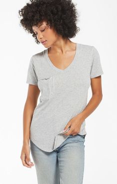 The Cotton Slub Pocket Tee represents one of our best-selling silhouettes. This tee features a soft feel, v-neckline, slouchy pocket with raw edge, curved shirttail hem, and that relaxed fit. Fabric Content: 100% Cotton Hem Tshirt, White Crow, Burnout Fabric, Boxy Tee, For A Reason, Pocket Tshirt, Basic Tee, Pocket Tee, Crop Tee