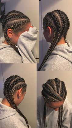 Quick Braided Hairstyles, Curly Hair Styles Easy, Pretty Braided Hairstyles, Hairdos For Curly Hair, Hair Stylies, Natural Hair Braids, Hoco Hair Ideas