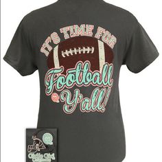 Girlie Girl Time For Football Tee Christian Tshirt Design Ideas, Tshirt Design Ideas, Christian Tshirt Design, Football Cheer, Girlie Girl, Football Mom Shirts, Christian Tshirt, Cheer Shirts, Team Mom