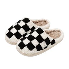 PRICES MAY VARY. 【Checked Slippers】: Women and men's slippers, with a classic plaid style, full of casual fashion, very suitable for family or couples. 【Soft Materials】: These plush checkered slippers are made of high -density memory bubble, warm and comfortable. 【Rubber Sole】: Anti -slip and wear -resistant soles, flexible, light, durable, and shock absorption, which can increase friction and prevent slipping on the dry surface. 【Easy to wear and take off】: The lightweight plush slippers reache Checkered Bedroom, Bedroom Shoes, Fluffy Cushions, Plush Slippers, Winter Comfort, Winter Model, Fuzzy Slippers, Shoes Heel, Soft Shoes