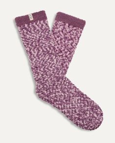 DESCRIPTION: These dreamy, super-soft socks are perfect for lounging around the house all year long. Knit with a confetti-like pattern, you can wear them in place of slippers, or with your favorite sheepskin boots. SIZE & FIT: One size. Fits shoe size: 5-10. MATERIAL & CARE: 99% Polyester / 1% Spandex | Machine Wash Cold Women In The Workplace, Soft Socks, Chenille Yarn, Cozy Loungewear, Soft Sock, Sheepskin Boots, Crew Sock, Calf Socks, Fashion Toys