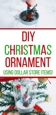 Fun & Easy Christmas Craft Using Dollar Store Item -- great for kids and familes Ornaments For Preschoolers, Art Project For Preschoolers, Tiny Santa Hat, Project For Preschoolers, Fun Indoor Activities For Kids, Christmas Tree Ornament Crafts, Ornaments Diy Kids, Fun Kids Crafts, Easy Christmas Craft