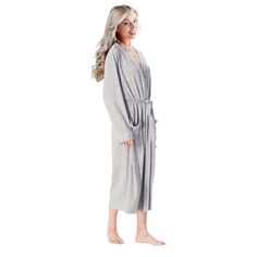 Tirrinia Lightweight Womens Robe. Cool touch, Skin-friendly, Silky smooth. ♥Bathrobe Features:♥ -Good Touch: The robe features a unique fabric blend that offers an exceptional cool-to-the-touch sensation. With its elasticity, breathability, and moisture-wicking properties, it clings comfortably to the body, providing a refreshing experience during wear. -Inner And Outer Ties：Both inside and out, the bathrobe comes equipped with adjustable ties to ensure it stays in place regardless of movement. Relaxed Fit Solid Color Robe For Relaxation, Relaxed Fit Robe For Lounging, Relaxed Fit Solid Color Lounging Robe, Long Robe For Lounging, Womens Robe, Mother Days Gift, Christmas Gift Packaging, Shipt Shopper, Swaddle Wrap