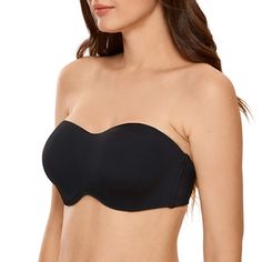 PRICES MAY VARY. Silicone-free, no-slip elastic bands to keep in place Poke-free underwire for a natural lift Non-padded cups for a natural shape Double-layer thin & seamless fabric provides a smooth profile Convertible straps offer ultimate outfit versatility Offers you the benefits of both a strapless bra and One Marvelous Minimizer. It's a must-have to reduce bust profile! Strapless Bra For Large Bust, Best Strapless Bra, Comfy Bra, Bra Size Charts, Minimiser Bra, Big Bust, Bandeaus, Everyday Bra, Seamless Bra